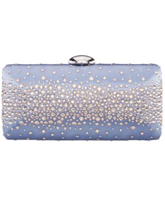 Crystal Scatter Pattern Minaudiere Small Clutch Handbag