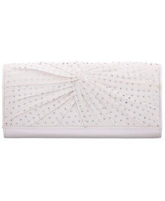 Unique Chiffon Twist Crystal Small Clutch Handbag