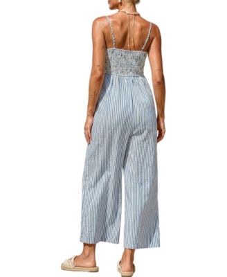 Women's Hear Me Out Striped Jumpsuit
