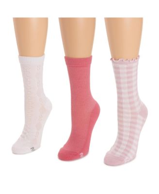 Women's Dream Step Crew Socks, 3 Pair Pack