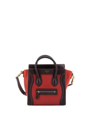 Nano Tricolor Luggage Bag Leather