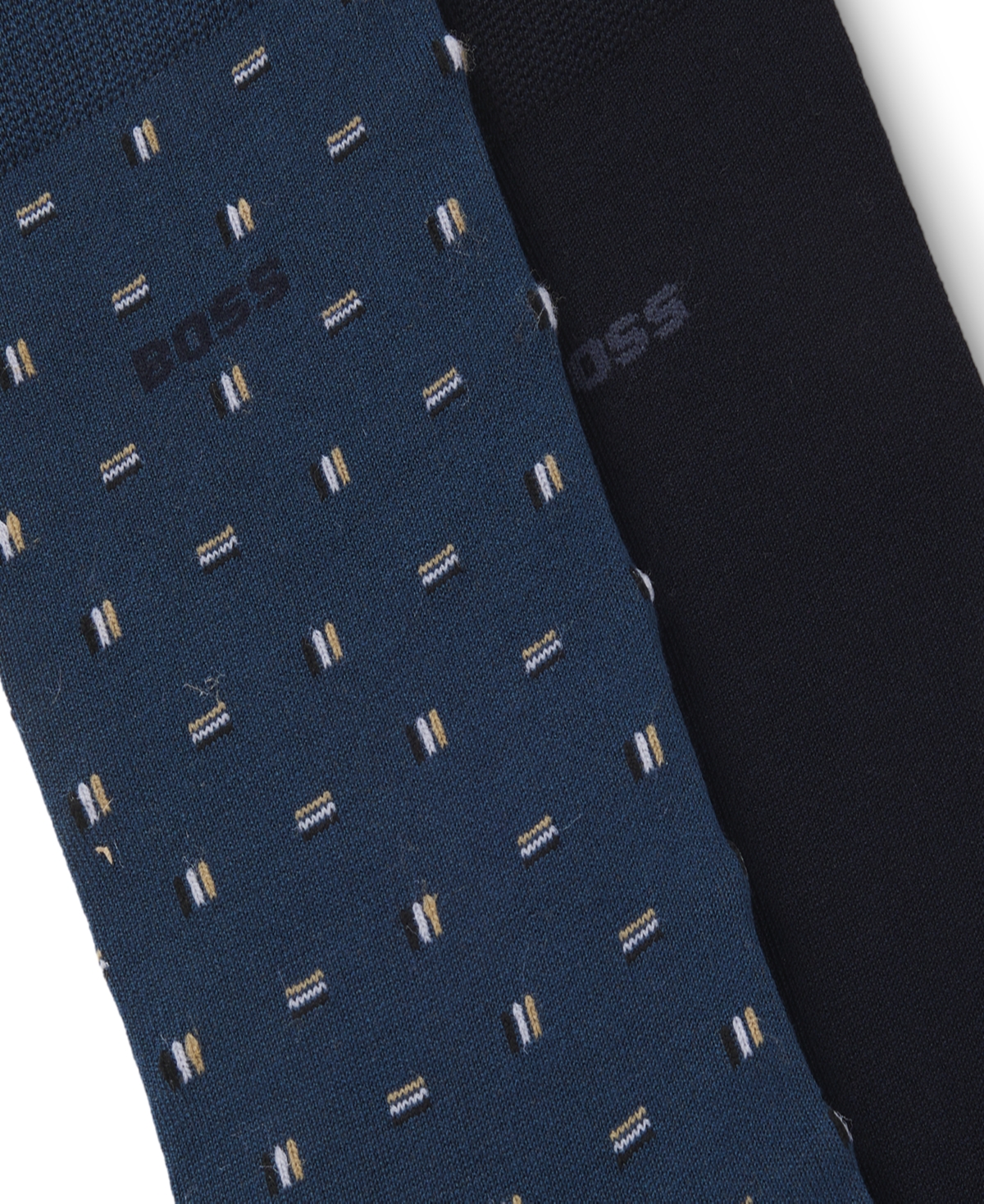 Boss by Hugo Boss Men's Crew Mini Pattern Socks, 2-Pack