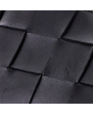 Cassette Pouch on Strap Maxi Intrecciato Leather