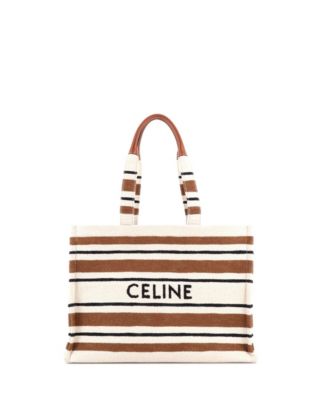 Large Cabas Thais Tote Striped Jacquard Textile