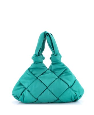 Padded Lock Bag Maxi Intrecciato Leather
