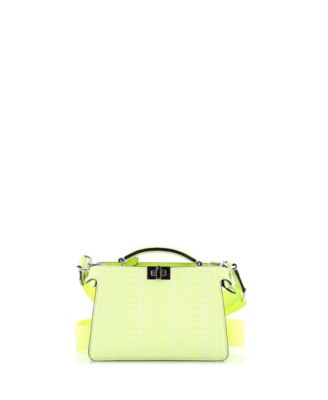 x Marc Jacobs Peekaboo ISeeU XCross Bag Printed Logo Embossed Leather