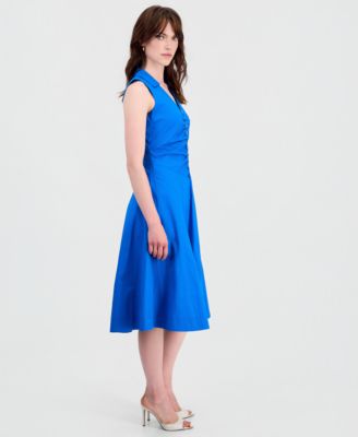alemais blue marlin dress VILLA ROMANTICA MIDI DRESS