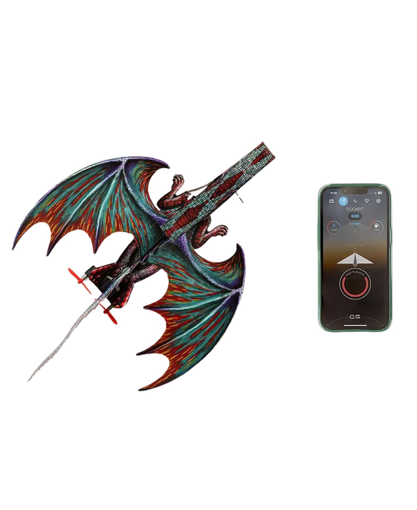 Детская игрушка Uncommon Goods Smartphone-Controlled Dragon Airplane, цвет: Разноцветный — фото 1