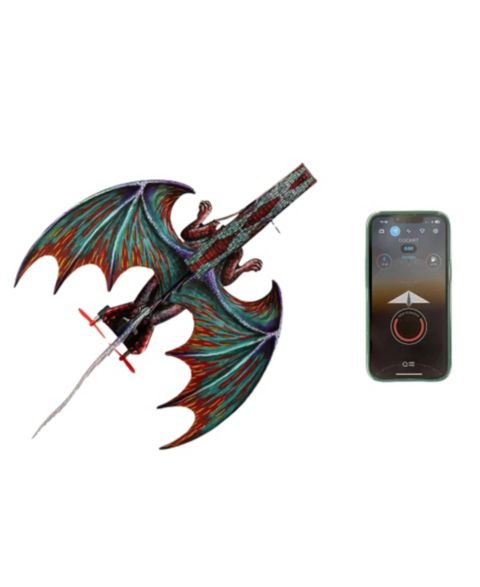 Детская игрушка Uncommon Goods Smartphone-Controlled Dragon Airplane, цвет: Разноцветный