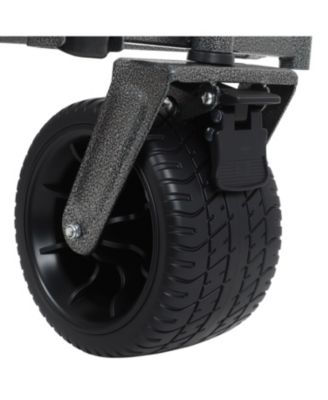 Outdoor Storage 3-in-1 Collapsible Foldable Wagon Cart with Bench Seat & Storage Heavy Duty Utility Cart For Camping