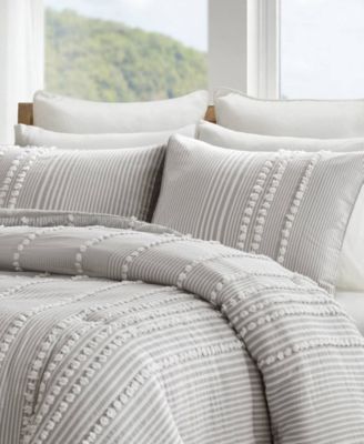 Anslee Stripe 3-Pc. Comforter Set, Full/Queen