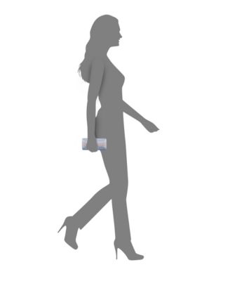 Crystal Scatter Pattern Minaudiere Small Clutch Handbag