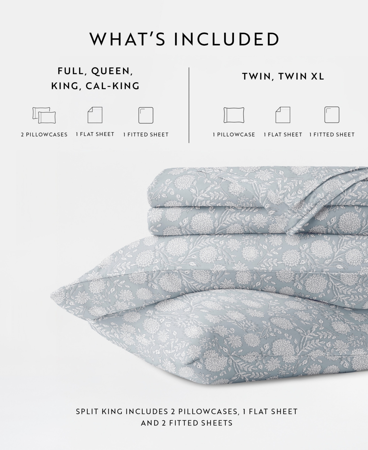 ienjoy Home Long Staple 300-Thread Count Cotton Pattern -Pc. Sheet Set