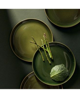 Stoneware Flat Dinner Plate | Edan 11.2" - Set of 4