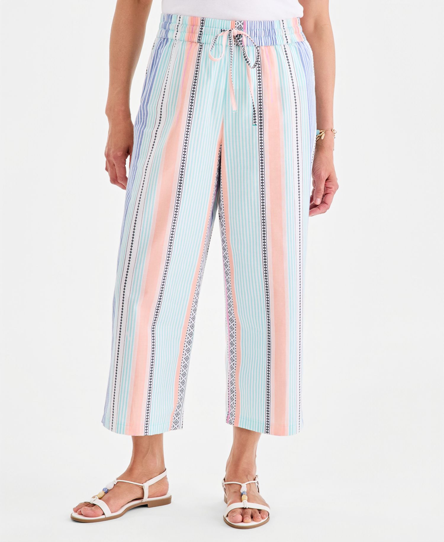Women's Cotton Drawstring Pull-On Pants