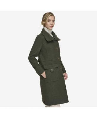Women's Almedia Sb Wool Twill Coat With Back Belt