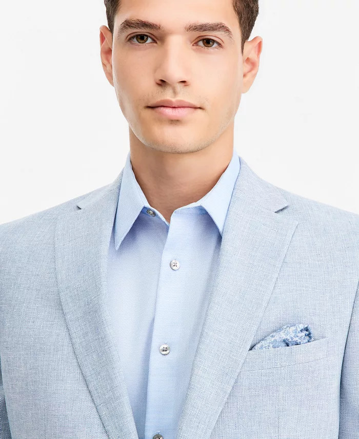 Men's Slim-Fit Linen-Blend Suit Separates Jacket - thumbnail 3