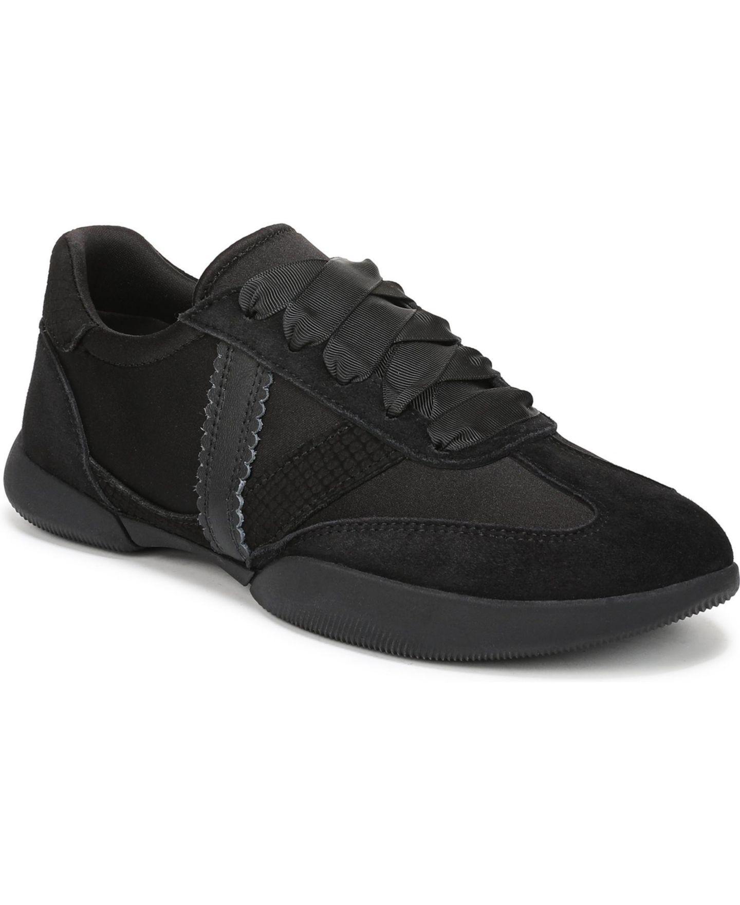 Женские кроссовки Vionic Arabelle Lace Up, цвет: Чёрный / Кожаный — фото 1