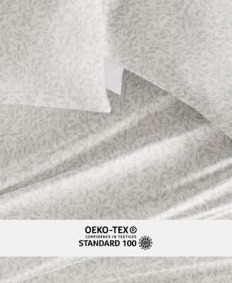 Long Staple 300-Thread Count Cotton Pattern 4-Pc. Sheet Set, Queen