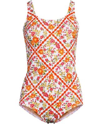 Women's Long Torso Tugless Low Leg One Piece Swimsuit