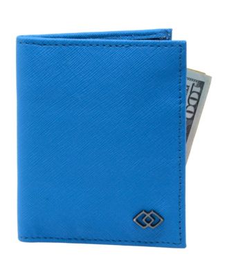 Men's Men RFID Leather Wallet Slim Front Pocket Wallet Business Card Case
