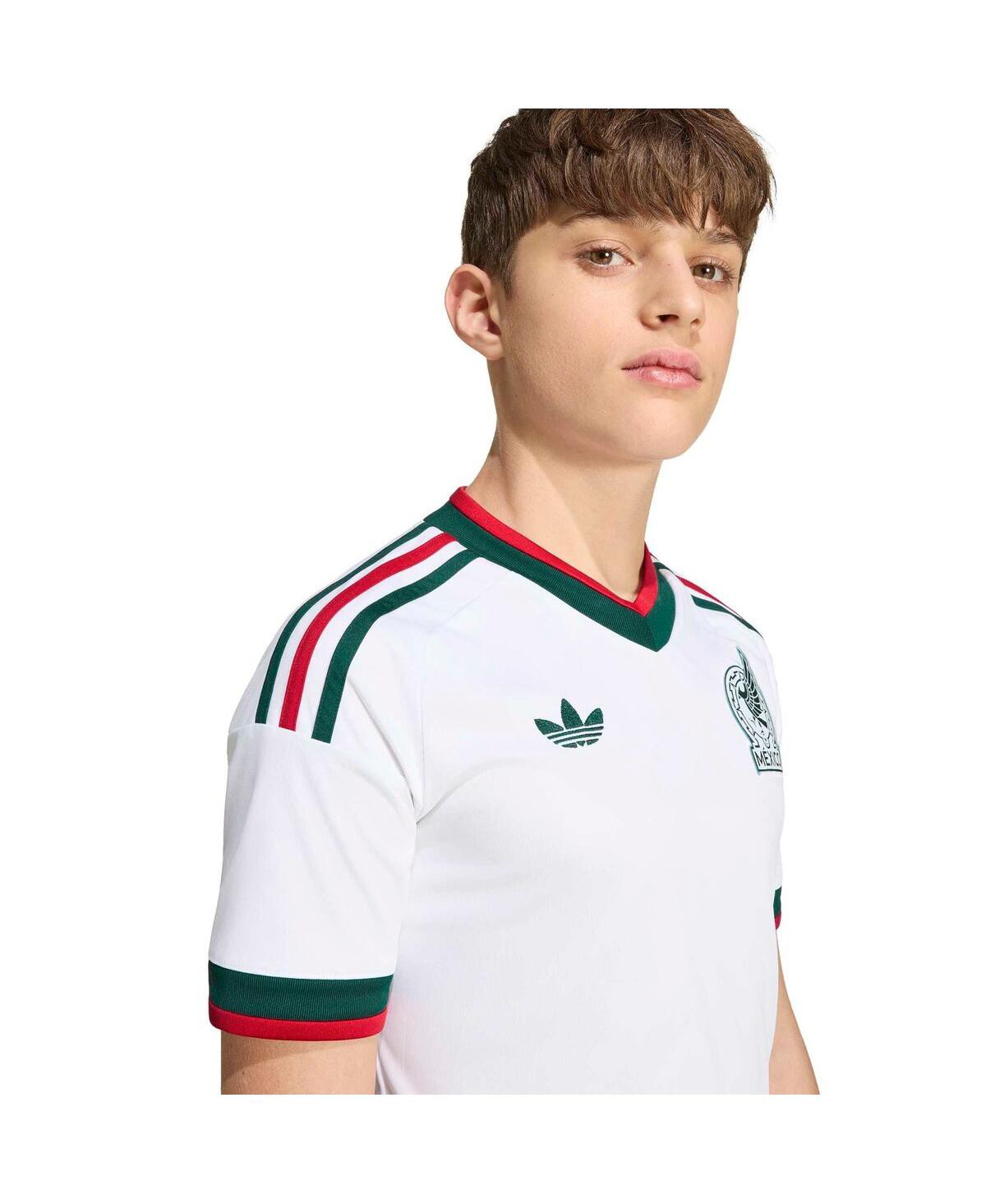 Детская джерси adidas Mexico FIFA World Cup 2026 выездная реплика белая — фото 1