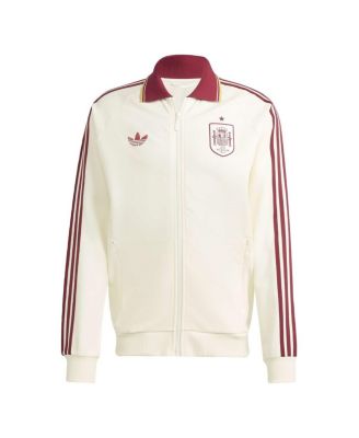 Men's White Spain National Team 2026 World Cup Anthem Full-Zip Jacket