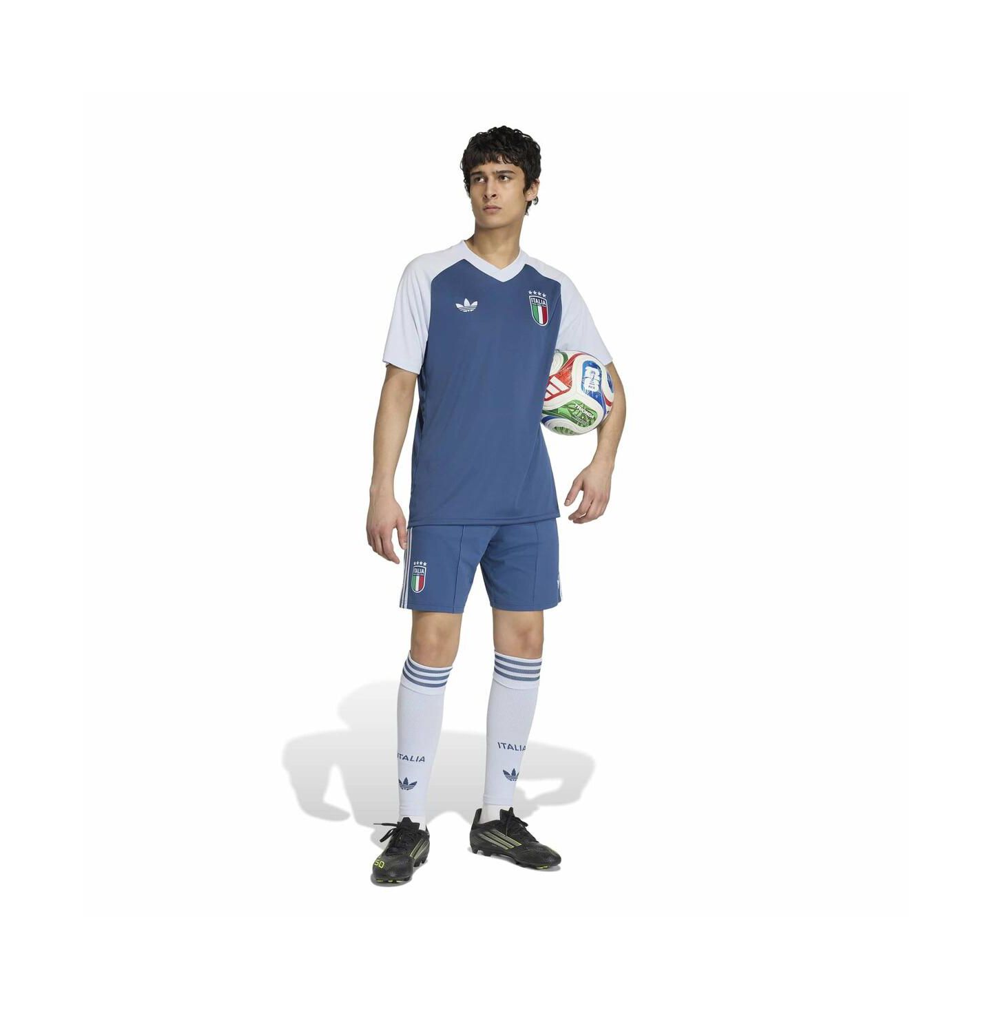 Мужской топ adidas Blue Italy National Team FIFA X World Cup 2026 Pre-Match Away Training Jersey — фото 3