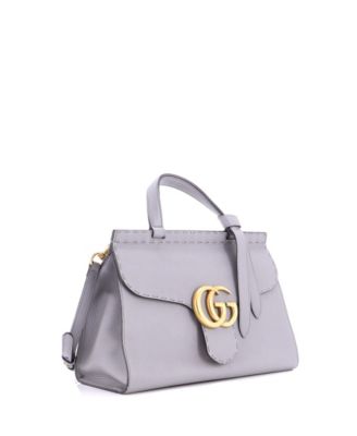Small GG Marmont Top Handle Bag Leather