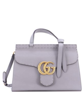 Small GG Marmont Top Handle Bag Leather