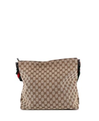 Medium Front Pocket Web Messenger GG Canvas