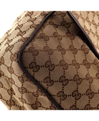 Medium Web Strap Flap Messenger GG Canvas