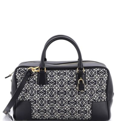 28 Amazona Bag Leather and Jacquard Canvas