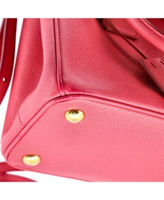 Small Galleria Double Zip Tote Saffiano Leather