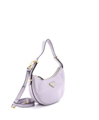 Small Arque Half Moon Hobo Leather