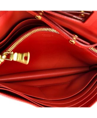 Small Wallet on Strap Saffiano Leather