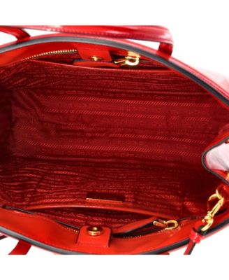 Medium Slim Convertible Tote Vernice Saffiano Leather