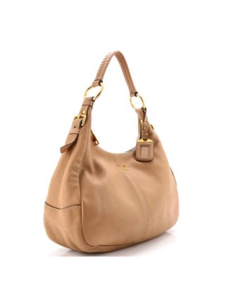 Medium Zip Top Hobo Vitello Daino