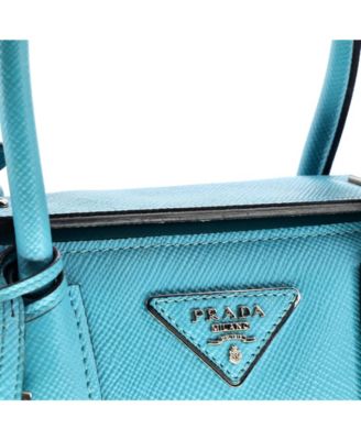 Small Turnlock Cuir Twin Tote Saffiano Leather