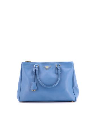 Medium Double Zip Lux Tote Saffiano Leather