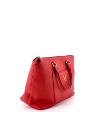 Medium Pocket Convertible Zip Satchel Vitello Daino