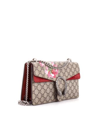 Small Dionysus Bag Blooms Print GG Coated Canvas