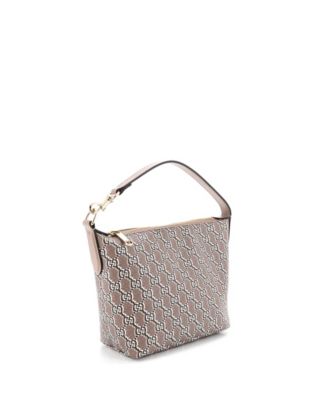 Super Mini Ophidia Zip Shoulder Bag GG Shadow Coated Canvas