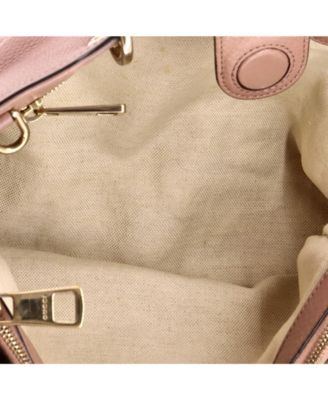 Medium Bamboo Shopper Tote Leather