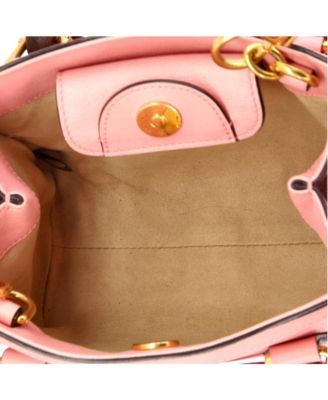 Mini Diana NM Bamboo Handle Tote Leather