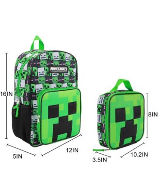 Creepers 2-Piece 16"Premium Backpack and Lunch Box Set For School And Travel