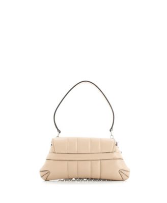 Small Horsebit Chain Shoulder Bag Vertical Quilted Leather