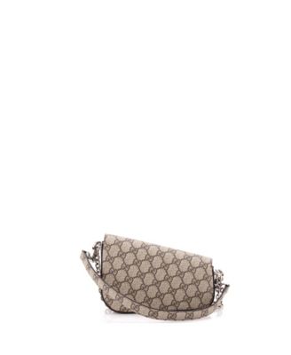 Mini Horsebit 1955 Asymmetric Shoulder Bag GG Coated Canvas