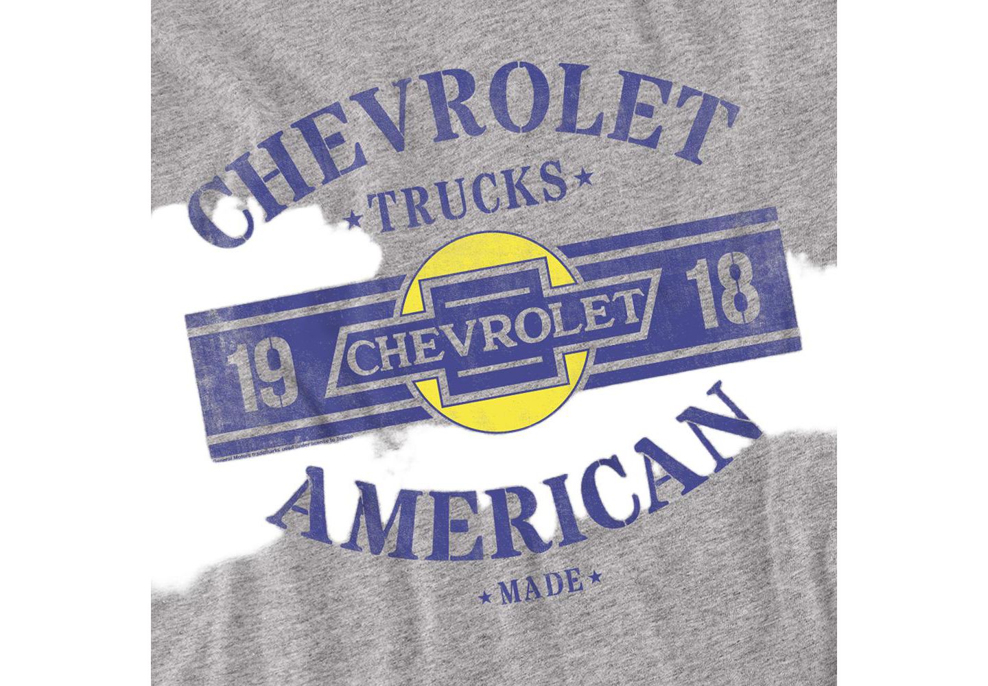 Мужская футболка Corvette Chevrolet Trucks USA Made, цвет: Меланжевый — фото 2