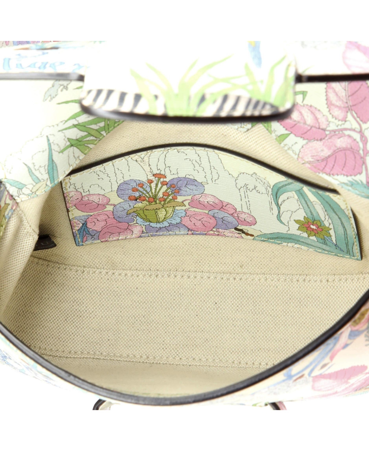 Pre-Owned Gucci Mini Horsebit 1955 Shoulder Bag Printed Leather